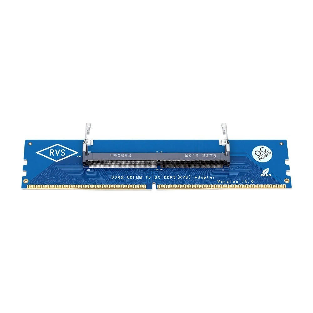 Ddr5 Memory - SO-DIMMからU-DIMMへのメモリアダプターカード、DDR5メモリモジュール、5600MHzの速度、デスクトップ用メモリアダプター、サイズ：5.24インチ×1.14インチ。