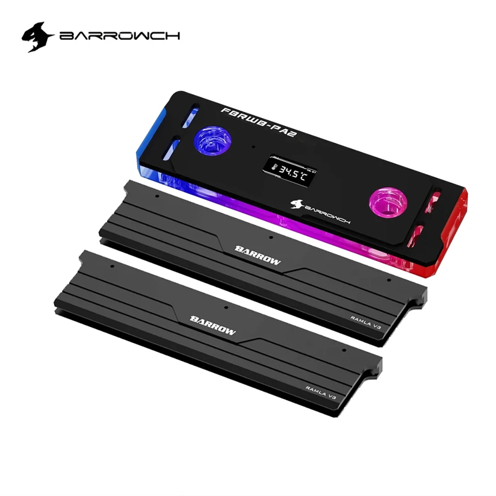 Ddr5 Ram - Barrowch DDR5/DDR4 ウォータークーラーメモリブロック TFTデジタルディスプレイ付き 5V ARGB