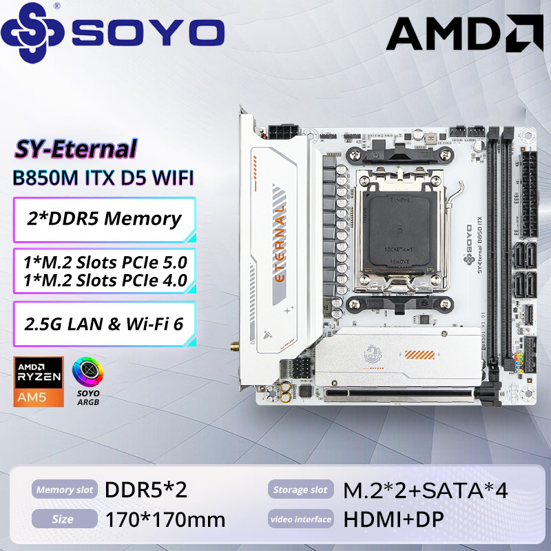 Ddr5 Rgb Ram - SOYO B850M ARGB マザーボード WIFI6 MINI-ITX