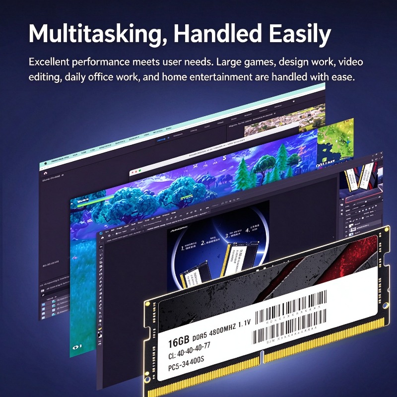 Ddr5 Laptop Ram - DDR5ノートパソコン用RAM 8GB 16GB 32GB 4800MHz 5600MHz。ノートパソコンのPCアップグレード、オフィス作業、コンテンツ制作、マルチタスクに最適。