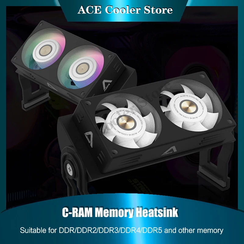Ddr5 Rgb Ram - Alseye製 DDR3/DDR4/DDR5対応 メモリRAMクーラー。5V ARGB同期、オーバークロック、温度制御機能を搭載したデュアルファン。
