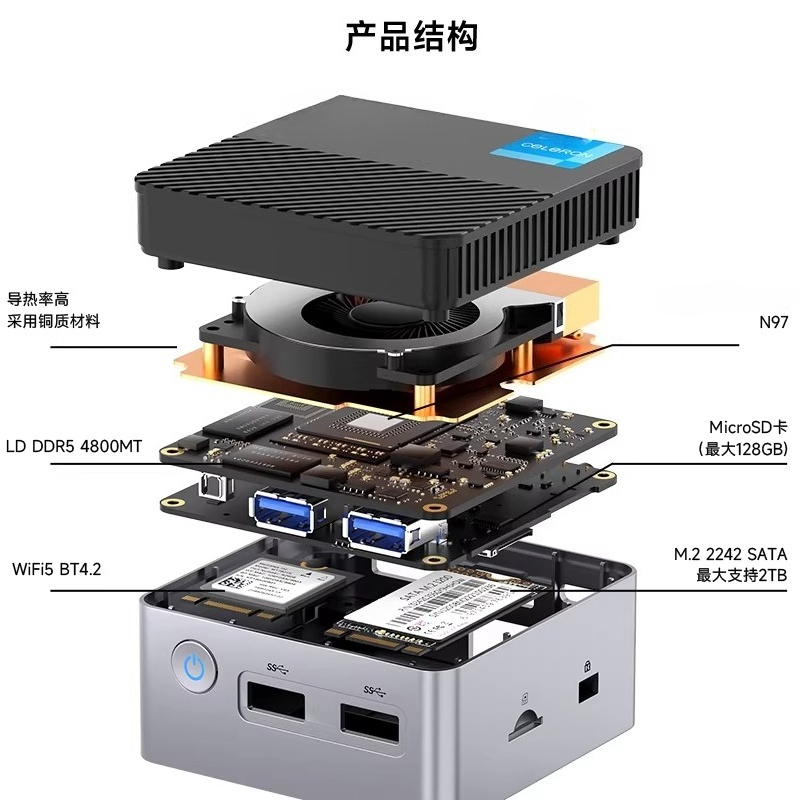 G5 Alder Lake N97 ミニPC Windows - Ddr5 4800Mhz のレビューと価格