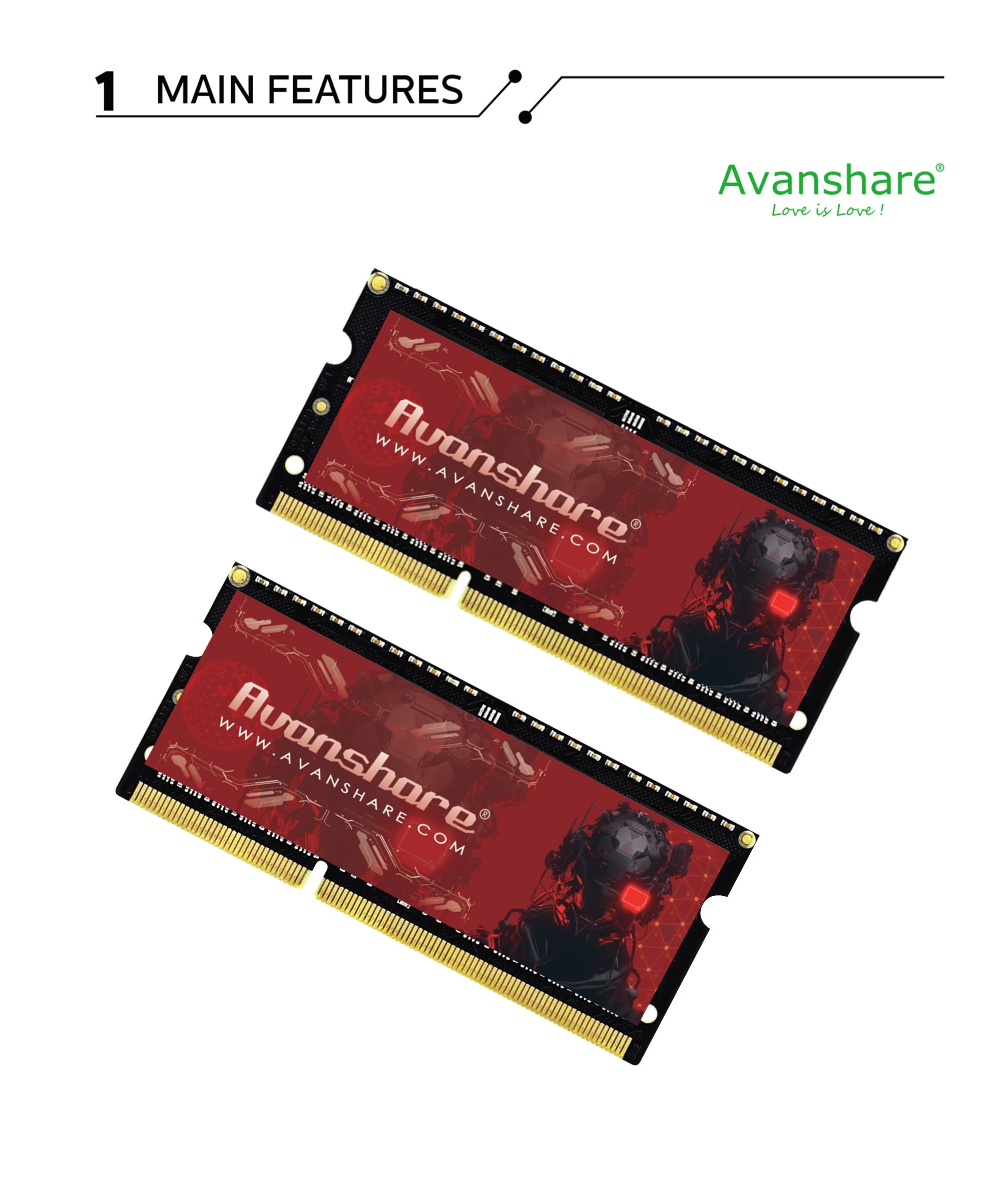 アヴァンシェア RAMメモリ DDR5 DDR4 DDR3  - Ddr5 4800Mhz のレビューと価格