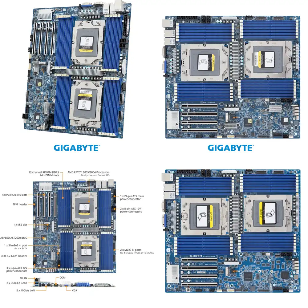 MZ73-LM2 EPYC 9005 9004 サーバーマザ - Ddr5 Memory のレビューと価格