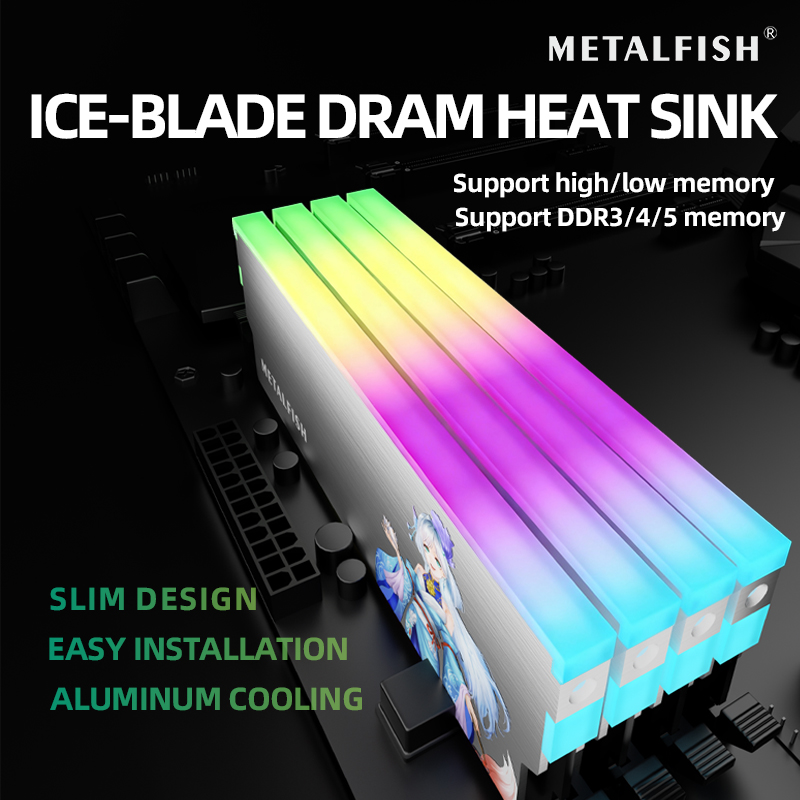 METALFISH DRAM ヒートシンク 5V-3PIN  - Ddr5 Memory のレビューと価格