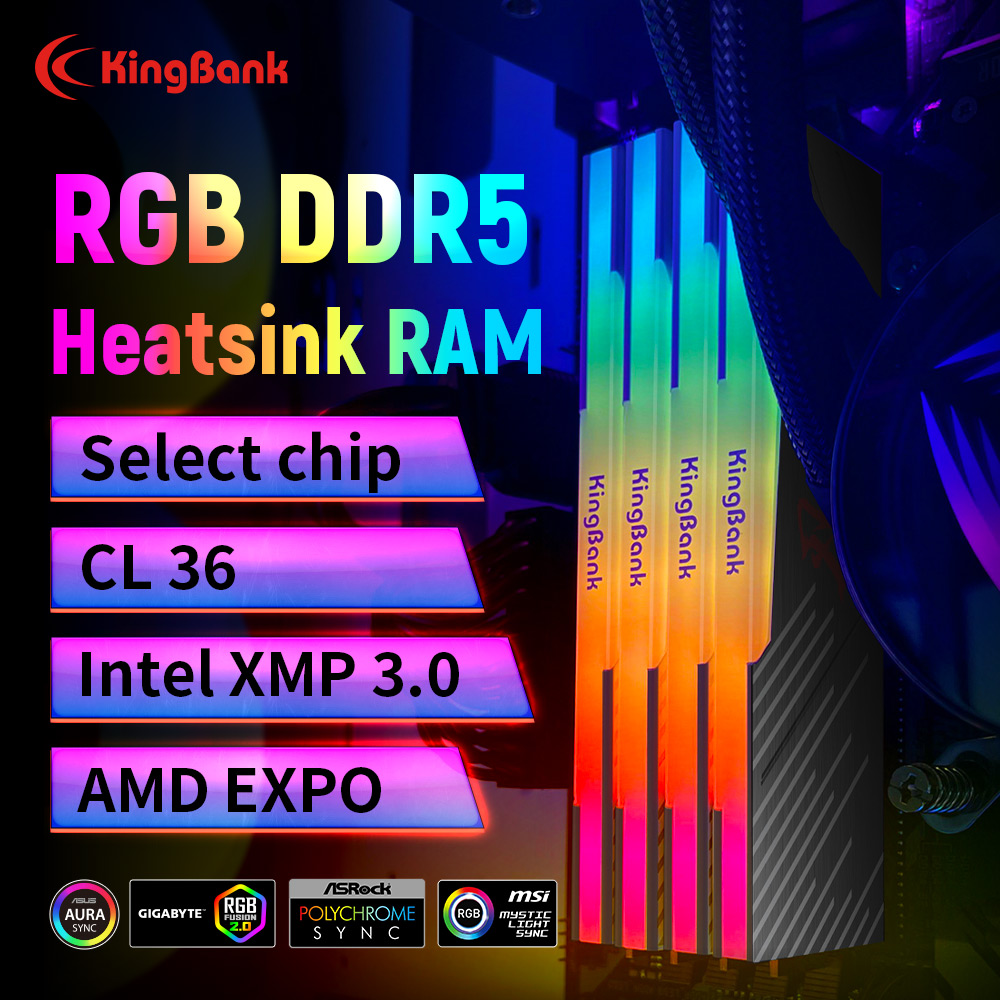 KingBank KRRB DDR5 RGB 16GB /1 - Ddr5 16Gb 6000Mhz のレビューと価格